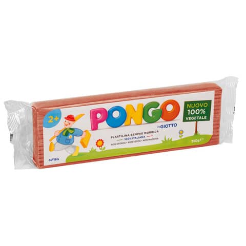 Panetto di plastilina vegetale modellabile 350 g Pongo terracotta F603518